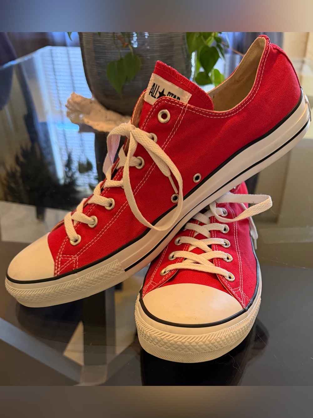 Converse Chuck Taylor All Star Low Top Red Sneakers – Men's Size 16
